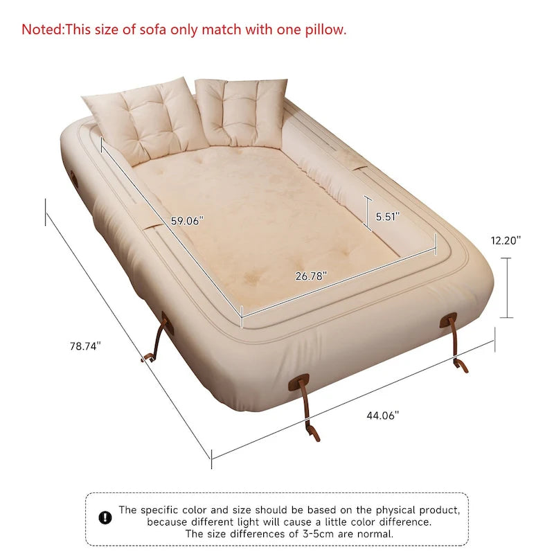 JASIWAY Letto da Divano Trasformabile Moderno, Bianco