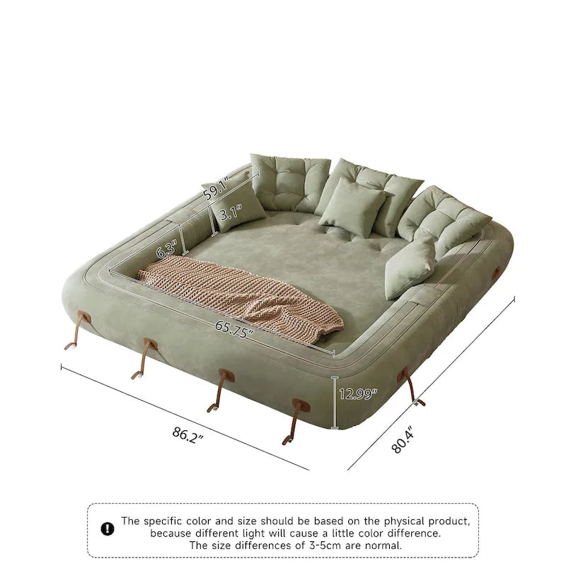 JASIWAY Letto da Divano Trasformabile Moderno, Bianco