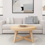 Tavolino classico Plank and Beam rotondo - 36
