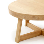 Tavolino classico Plank and Beam rotondo - 36