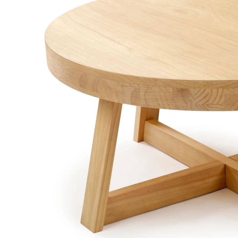 Tavolino classico Plank and Beam rotondo - 36