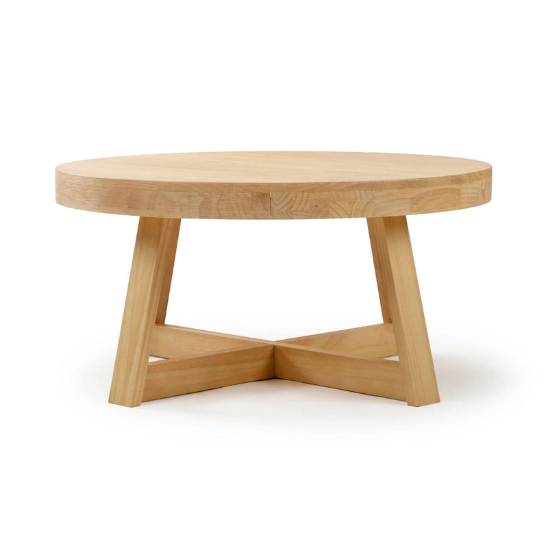 Tavolino classico Plank and Beam rotondo - 36
