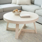 Tavolino classico Plank and Beam rotondo - 36