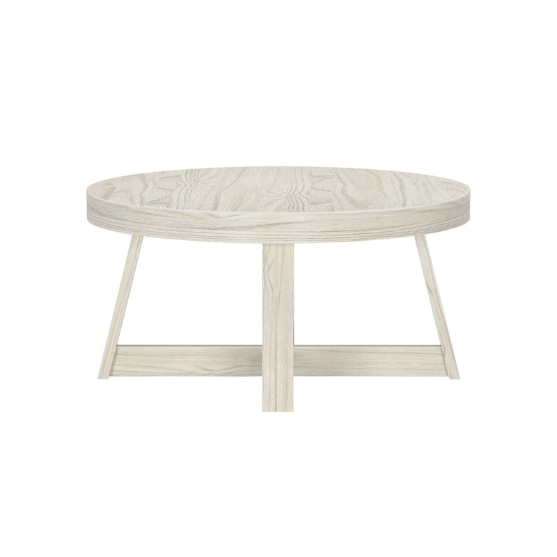 Tavolino classico Plank and Beam rotondo - 36