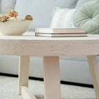 Tavolino classico Plank and Beam rotondo - 36