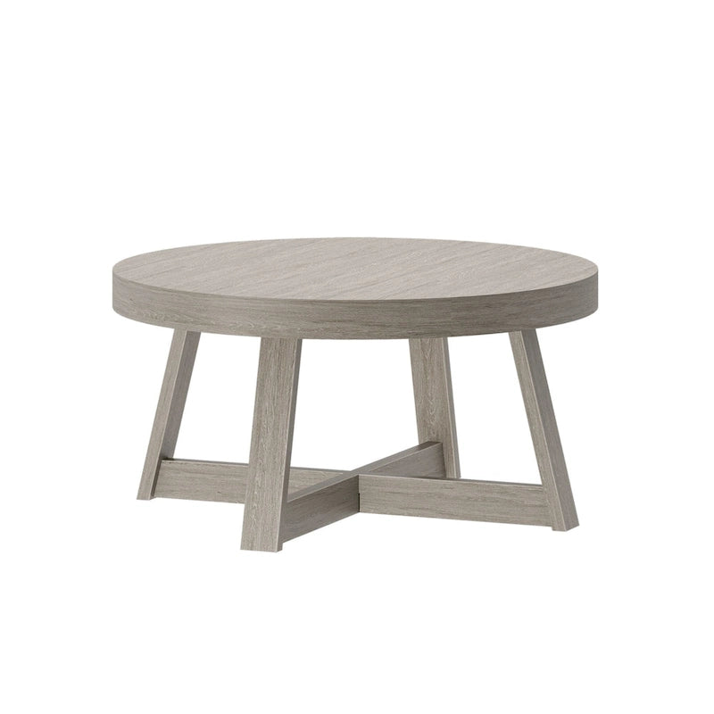 Tavolino classico Plank and Beam rotondo - 36