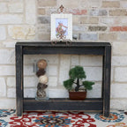 Consolle da Ingresso in Legno Rustico di Recupero - 117L x 20P x 71A cm