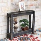 Consolle da Ingresso in Legno Rustico di Recupero - 117L x 20P x 71A cm
