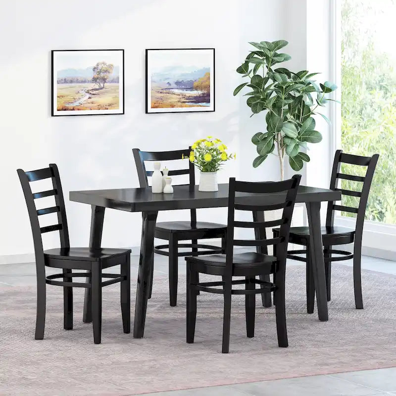 Sedie da pranzo Prestage Rubberwood (Set di 4) di Christopher Knight Home