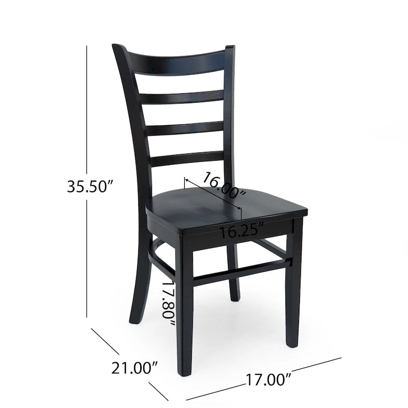 Chaises de salle à manger Prestage en hévéa (lot de 4) par Christopher Knight Home