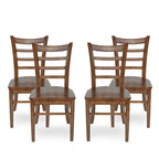 Chaises de salle à manger Prestage en hévéa (lot de 4) par Christopher Knight Home