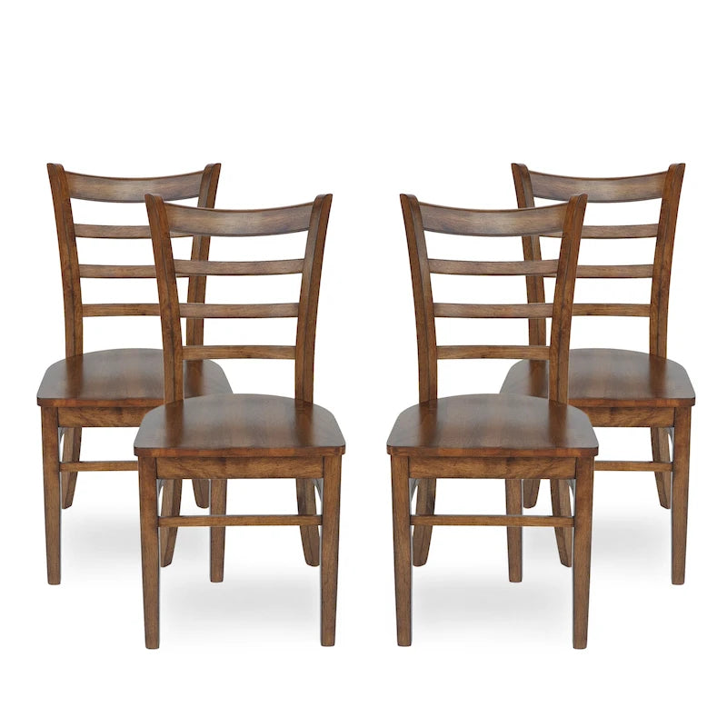 Chaises de salle à manger Prestage en hévéa (lot de 4) par Christopher Knight Home