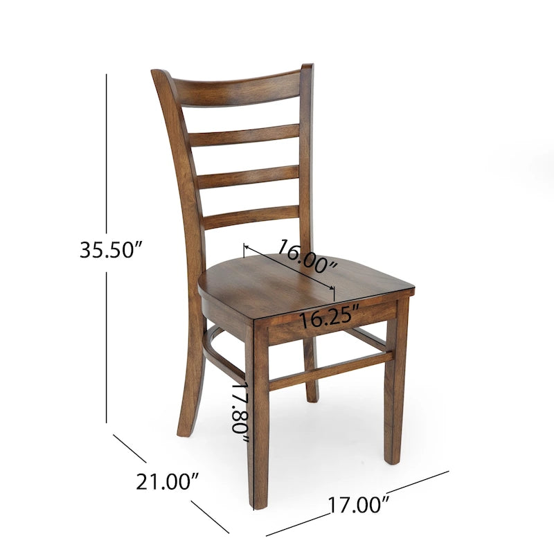 Chaises de salle à manger Prestage en hévéa (lot de 4) par Christopher Knight Home