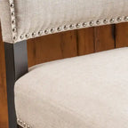 Sgabello da bar contemporaneo in lino Mayfield (set di 2) di Christopher Knight Home - 22,25 P x 18,50 L x 44,50 A