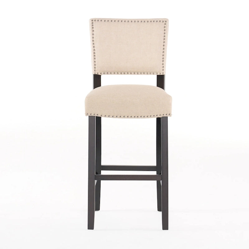 Sgabello da bar contemporaneo in lino Mayfield (set di 2) di Christopher Knight Home - 22,25 P x 18,50 L x 44,50 A