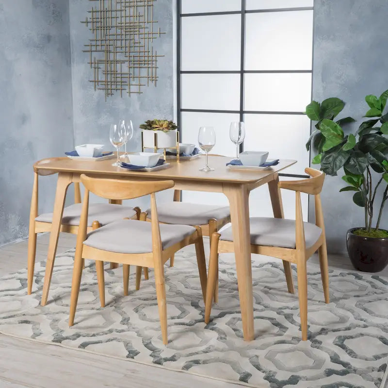Ensemble de salle à manger 5 pièces Francie Mid-century par Christopher Knight Home