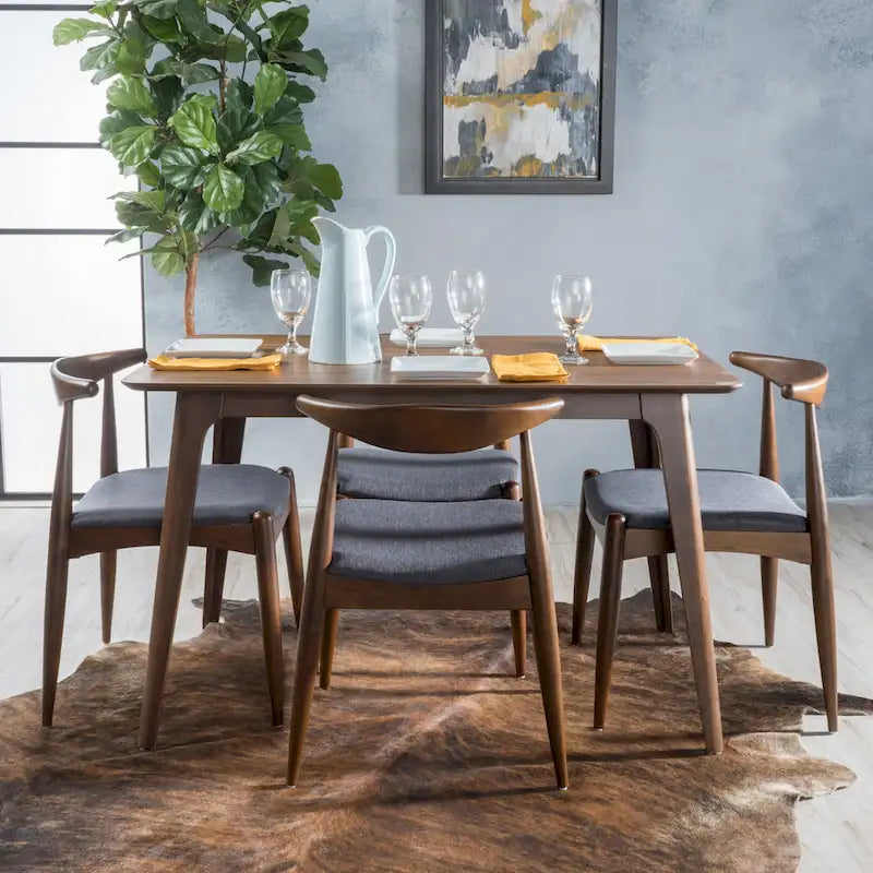 Set da pranzo di 5 pezzi Mid-century Francie di Christopher Knight Home