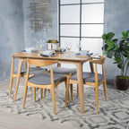 Set da pranzo di 5 pezzi Mid-century Francie di Christopher Knight Home