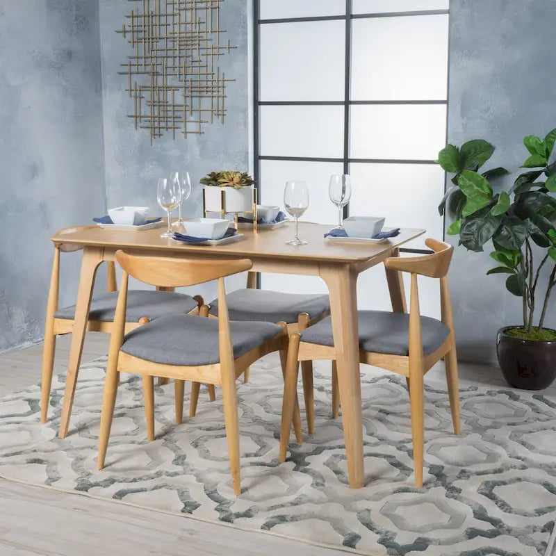 Set da pranzo di 5 pezzi Mid-century Francie di Christopher Knight Home