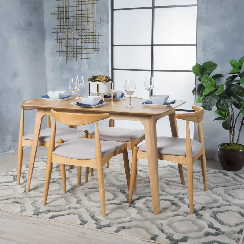 Set da pranzo di 5 pezzi Mid-century Francie di Christopher Knight Home