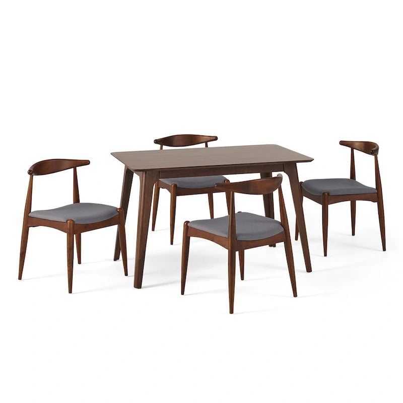 Set da pranzo di 5 pezzi Mid-century Francie di Christopher Knight Home