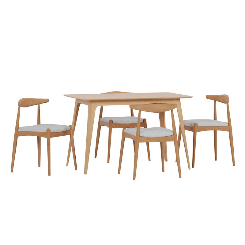 Set da pranzo di 5 pezzi Mid-century Francie di Christopher Knight Home