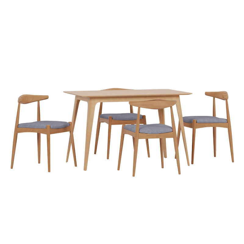 Set da pranzo di 5 pezzi Mid-century Francie di Christopher Knight Home