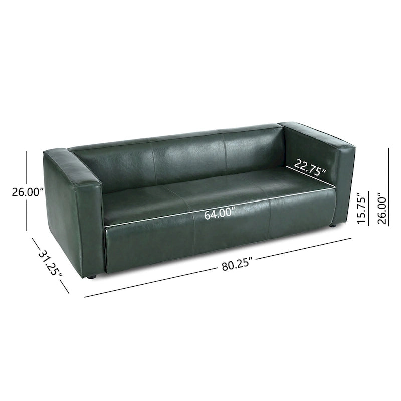 Canapé 3 places en similicuir Goyette par Christopher Knight Home