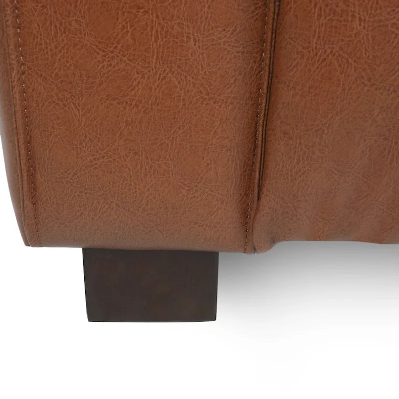Canapé 3 places en similicuir Goyette par Christopher Knight Home