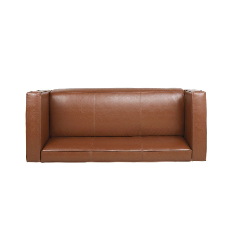 Canapé 3 places en similicuir Goyette par Christopher Knight Home