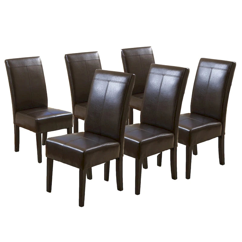 Sedie da pranzo imbottite a punto T Pertica (set da 6) di Christopher Knight Home