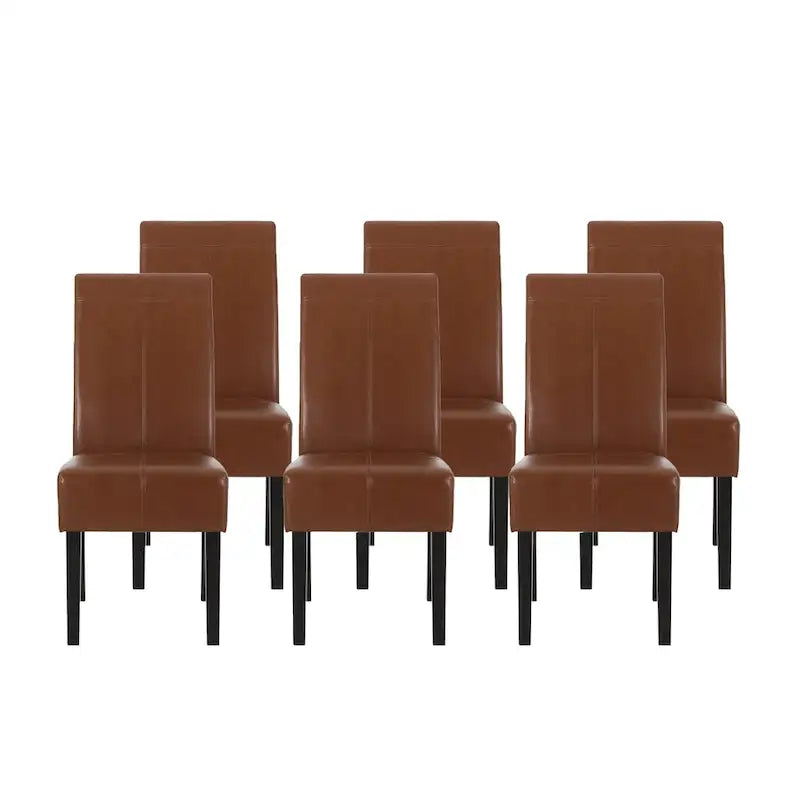 Sedie da pranzo imbottite a punto T Pertica (set da 6) di Christopher Knight Home