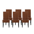 Sedie da pranzo imbottite a punto T Pertica (set da 6) di Christopher Knight Home