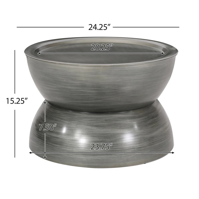 Tavolino da caffè Minkler Iron Hourglass di Christopher Knight Home