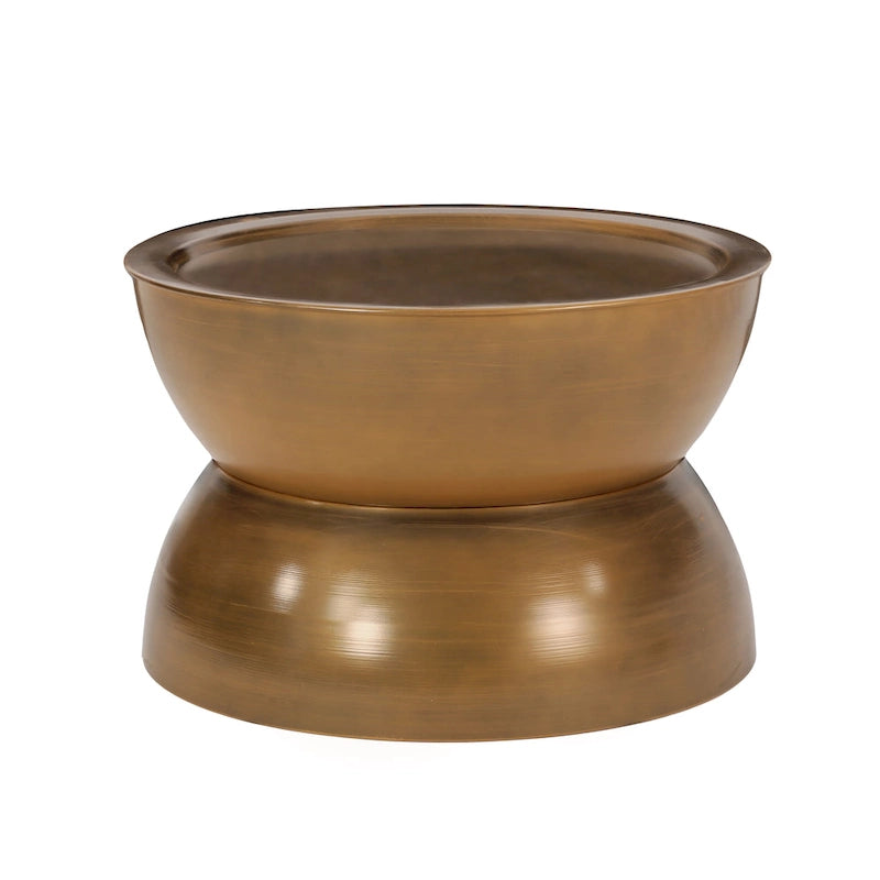 Tavolino da caffè Minkler Iron Hourglass di Christopher Knight Home