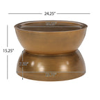 Tavolino da caffè Minkler Iron Hourglass di Christopher Knight Home