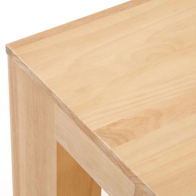 Tavolino rettangolare moderno Plank and Beam con ripiano