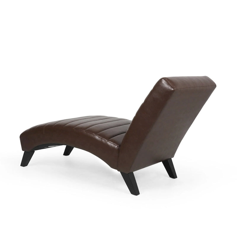 Chaise longue da interno imbottita Stillmore con cuciture a canale di Christopher Knight Home