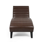 Chaise longue da interno imbottita Stillmore con cuciture a canale di Christopher Knight Home