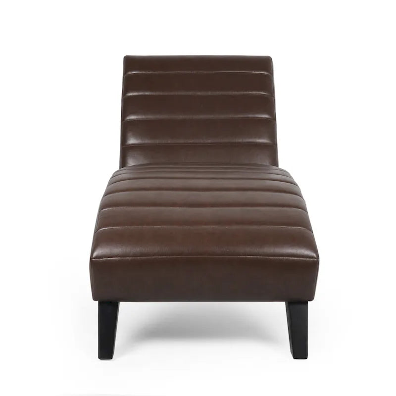 Chaise longue da interno imbottita Stillmore con cuciture a canale di Christopher Knight Home