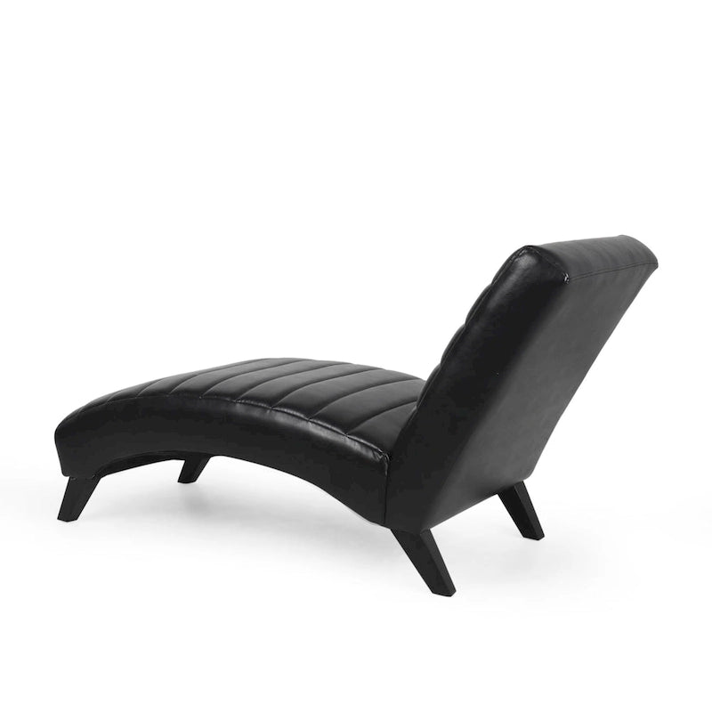 Chaise longue da interno imbottita Stillmore con cuciture a canale di Christopher Knight Home