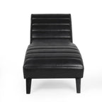 Chaise longue da interno imbottita Stillmore con cuciture a canale di Christopher Knight Home