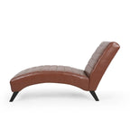 Chaise longue da interno imbottita Stillmore con cuciture a canale di Christopher Knight Home