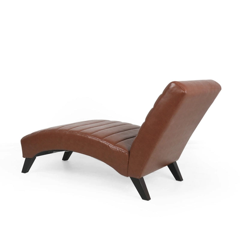 Chaise longue da interno imbottita Stillmore con cuciture a canale di Christopher Knight Home