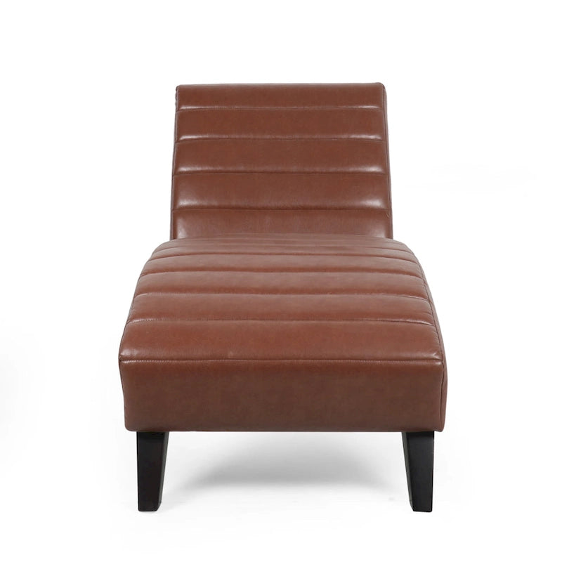 Chaise longue da interno imbottita Stillmore con cuciture a canale di Christopher Knight Home