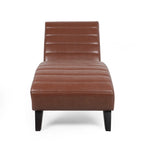 Chaise longue da interno imbottita Stillmore con cuciture a canale di Christopher Knight Home