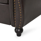 Divano Chesterfield capitonné in ecopelle Parksley di Christopher Knight Home