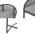 Sgabello da bancone Madison Park Carmel Intrecciato 25