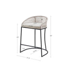 Sgabello da bancone Madison Park Carmel Intrecciato 25