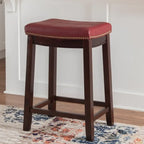 Tabouret de comptoir sans dossier Linon Willamette en similicuir